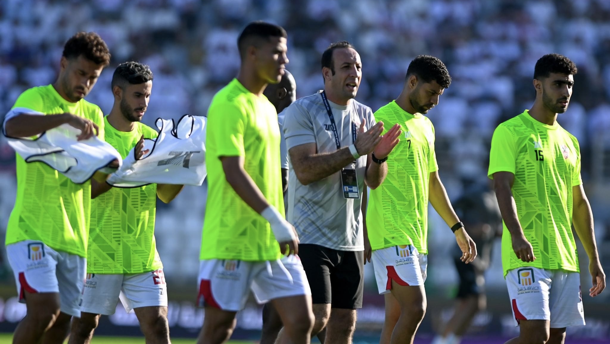 تدريبات تأهيلية للاعب الزمالك على هامش مران اليوم