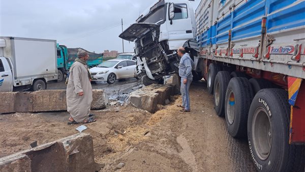 عودة الحركة المرورية لطبيعتها بطريق أسنيت