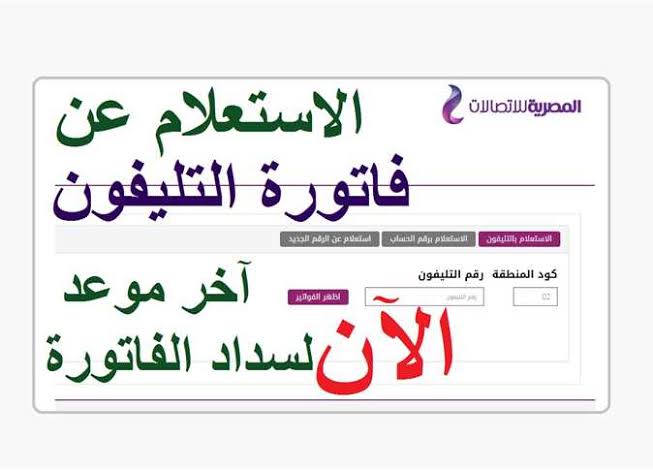 لتجنب الغرامات.. طريقة الاستعلام عن فاتورة التليفون الأرضي لشهر نوفمبر 2024 وخيارات السداد السهلة