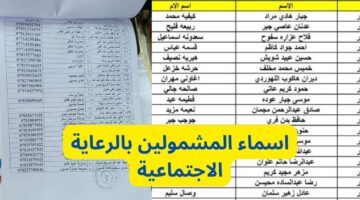 الاستعلام عن اسماء الرعاية الاجتماعية الوجبة الأخيرة والشروط اللازمة لاستحقاق الدعم