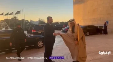 الأمير فيصل بن فرحان يستقبل وزير خارجية الإدارة السورية الجديدة أسعد الشيباني في الرياض . صحيفة الخبر