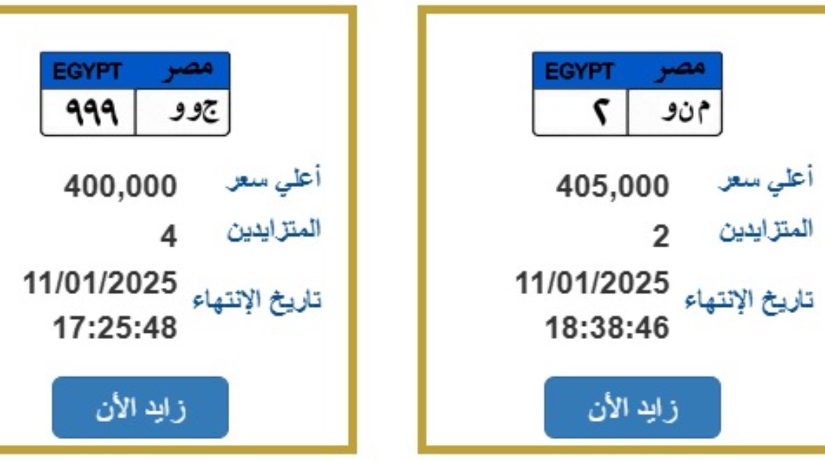 بـ500 ألف.. طرح لوحات معدنية مميزة