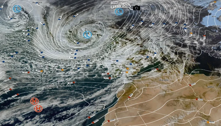 العاصفة “هيرمينيا” تسبب في اضطرابات كبيرة بين المغرب وإسبانيا