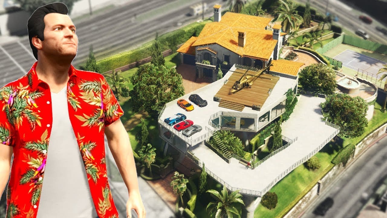 منزل “مايكل” بطل لعبة GTA 5 يحترق في الواقع