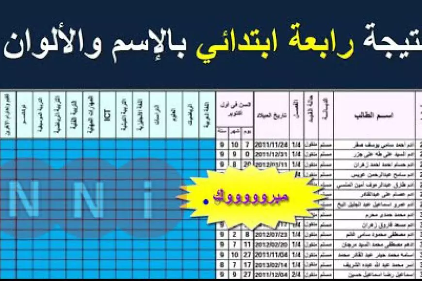 بالجيزة والقاهرة.. استعلم عن نتيجة الصف الرابع الابتدائي بالاسم فقط الترم الأول 2025 بالدرجات وفق بيان وزارة التربية والتعليم