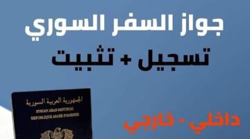 خطوات حجز جواز السفر السوري من خلال رابط الموقع الرسمي syria-visa.sy