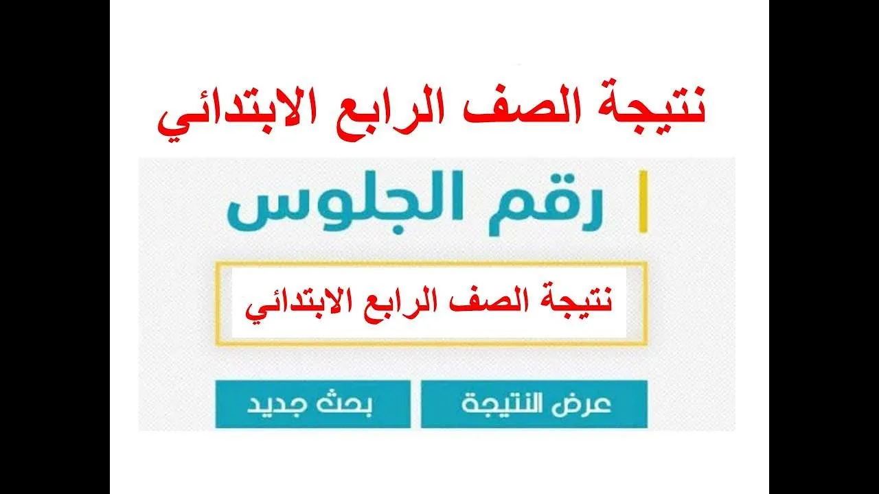 خطوات الاستعلام عن نتيجة رابعة ابتدائي برقم الجلوس 2025 من خلال eduserv.cairo.gov.eg